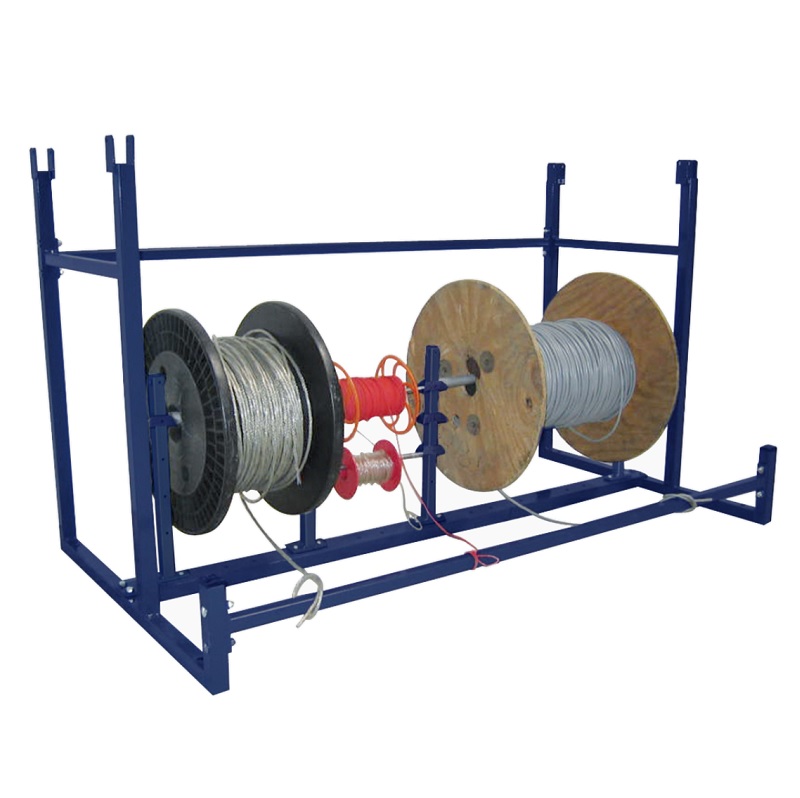 Support dérouleur de bobines multi-format BOBI REGLABLE – diamètre max 600 mm, capacité 80 kg, axe Ø 17 mm inclus 1