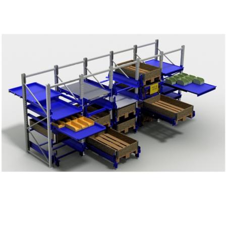Rayonnage à tiroirs ergonomique modulaire SEGEMA – Plateau 800×1200 à 2700×1200 mm – Charge 200 à 500 kg 1