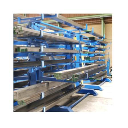 Cantilever à bras 100% extractible manuel – Rayonnage pour produits longs 3 ou 6 m – Charge 1400 kg par niveau 1