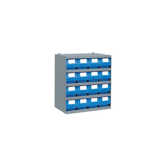Casier Multibox 16 bacs tiroirs plastique – profondeur 300 mm – L.500 x P.300 x H.545 mm 1