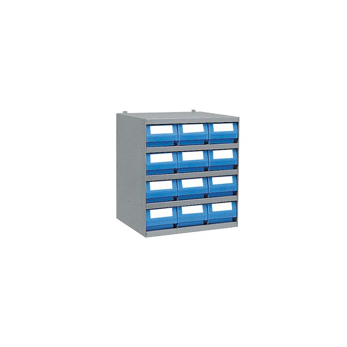 Casier Multibox 12 bacs tiroirs plastique – Profondeur 300 mm – Dimensions 500 x 300 x 545 mm 1