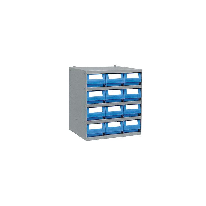 Casier Multibox 12 bacs tiroirs plastique – profondeur 400 mm – L.500 x P.400 x H.545 mm 1