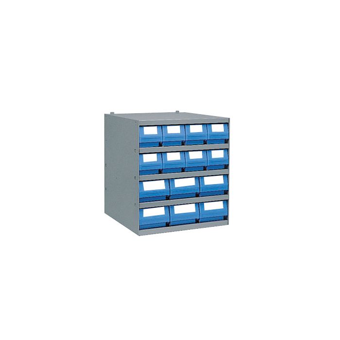 Casier 8 bacs tiroirs plastique Multibox L.120 mm + 6 tiroirs L.160 mm – Profondeur 500 mm 1