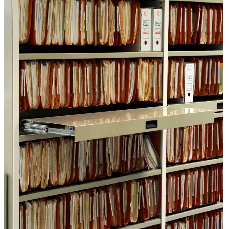 Rayonnage léger PROFILTOL à tablettes métalliques modulable sur parois pleines – Stockage archives et charges légères 2