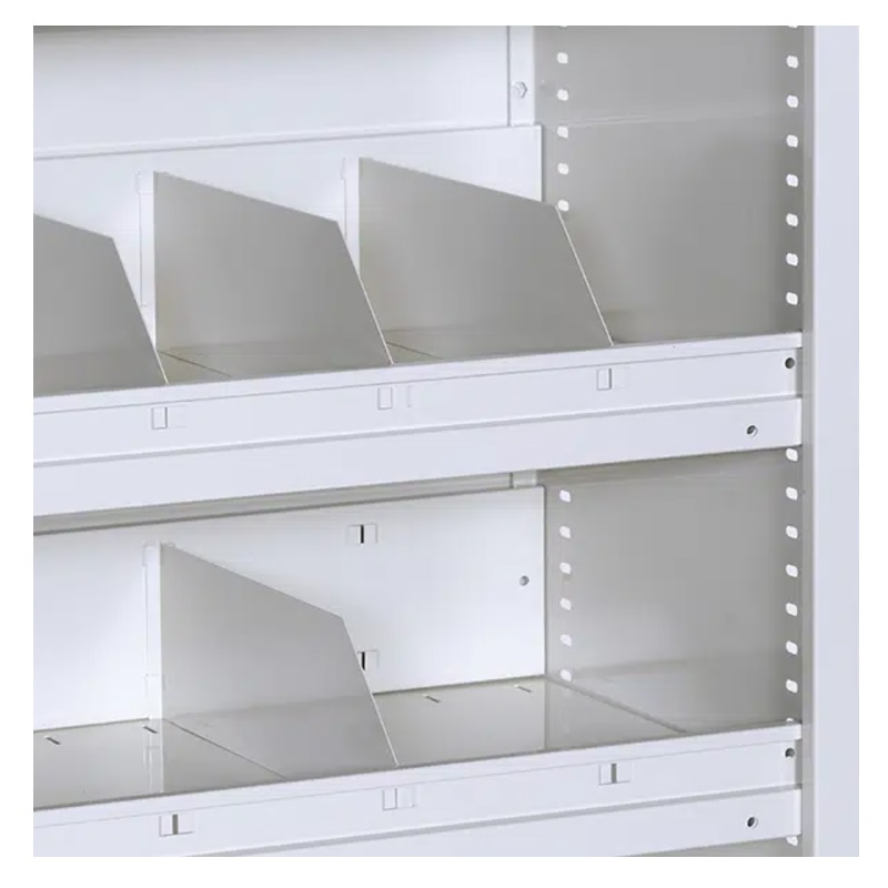 Rayonnage léger PROFILTOL à tablettes métalliques modulable sur parois pleines – Stockage archives et charges légères 3