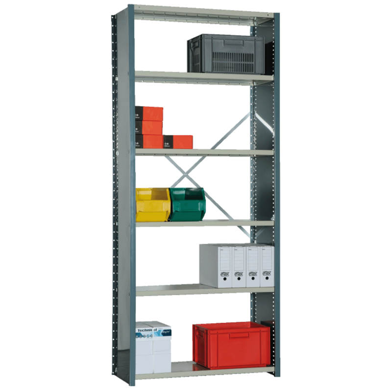 Rayonnage archive tôlé PROFILTOL en kit – profondeur 350 mm pour boîtes archives A4 – fabrication française 1