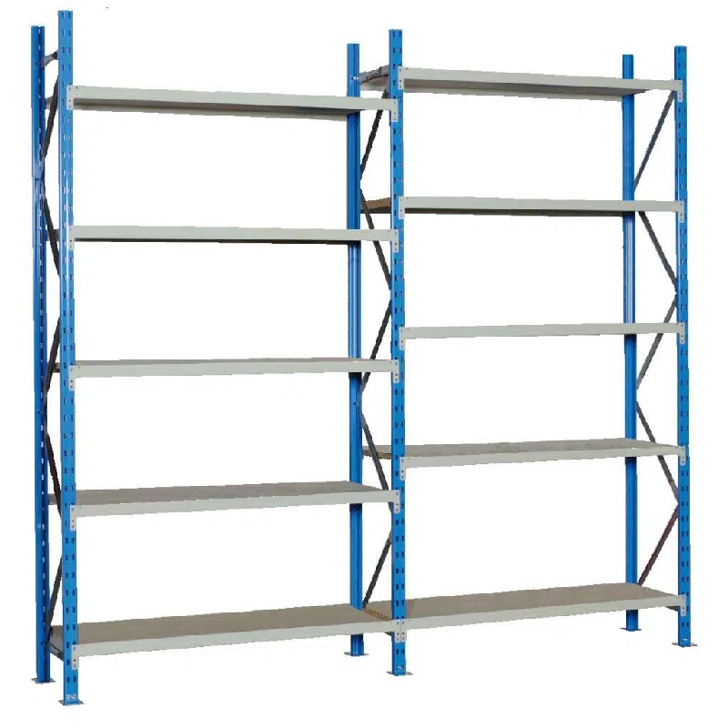 Rayonnage mi-lourd économique PROFILPLUS – longerons et platelages – capacité 140 à 210 kg par niveau 3