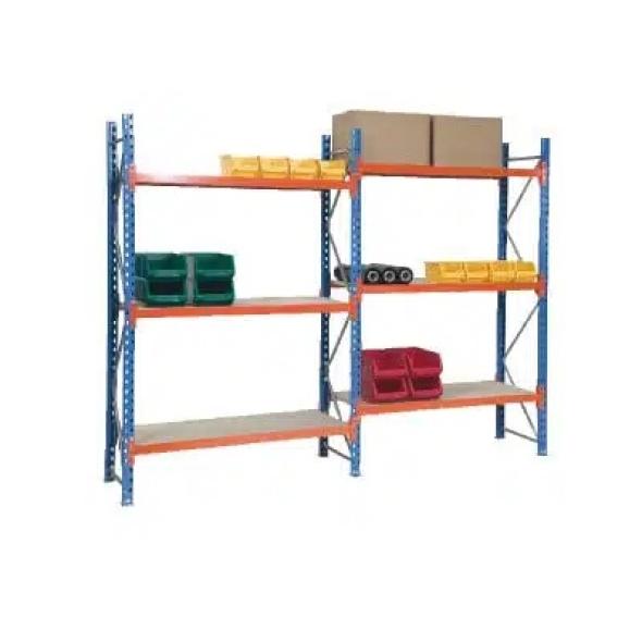Rack de stockage mi-lourd modulaire PROFILCASE – 1400 kg / niveau, acier profilé 6 plis 1