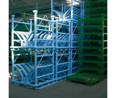 Praticable de stockage en acier sur mesure – Rack de stockage mobile pour pièces industrielles 1