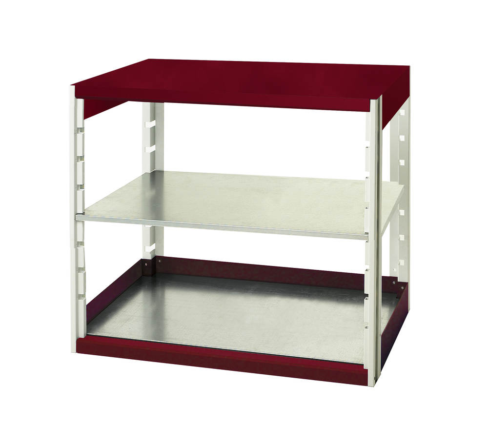 Rayonnage Cubio 10510 – 2 Tablettes – Acier Galvanisé – 1050x525x1000 mm – RAL 7035/3004 1