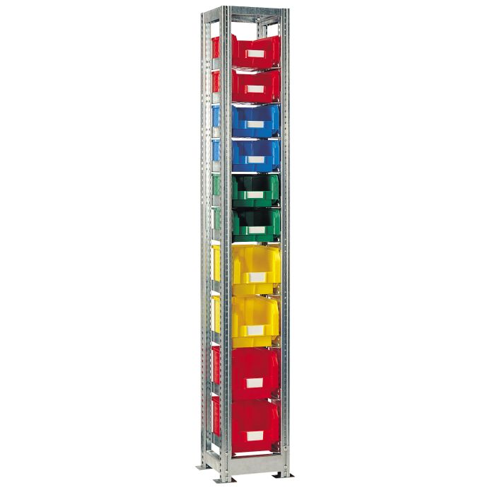 Rayonnage TR H.2010 mm pour bac et caisse L.200 x P.350 mm – Stockage bac plastique/métallique 1