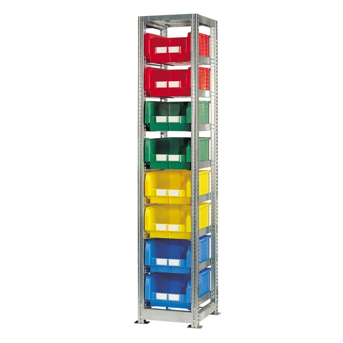 Rayonnage TR pour bac et caisse L.300 x P.500 mm – H.2010 mm – Élément départ 1