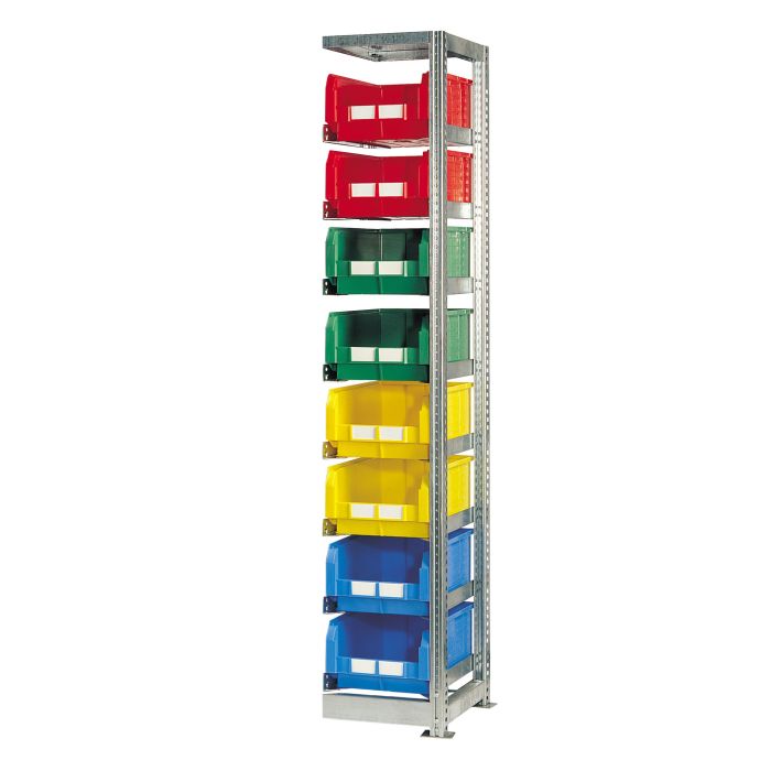 Kit suivant – rayonnage TR H.2010 mm pour bac et caisse L.300 x P.500 mm – élément départ 1