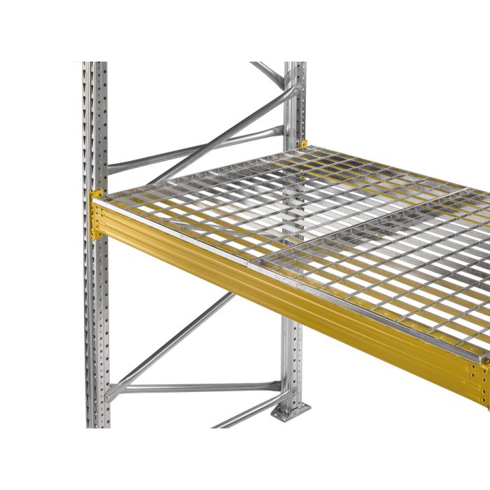 Module caillebotis pour rayonnage lourd L.3600 x P.1100 mm – Acier galvanisé, charge 2000 kg 1