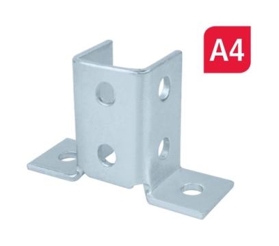 Support transversal pour rail 41×41 inox A4 – Acier inoxydable 316L – Accessoires inox 1