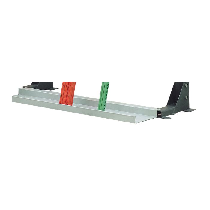 Goulotte L.2000 mm pour rayonnage porte-barres vertical – nécessaire pour retenir les barres ou tubes 1