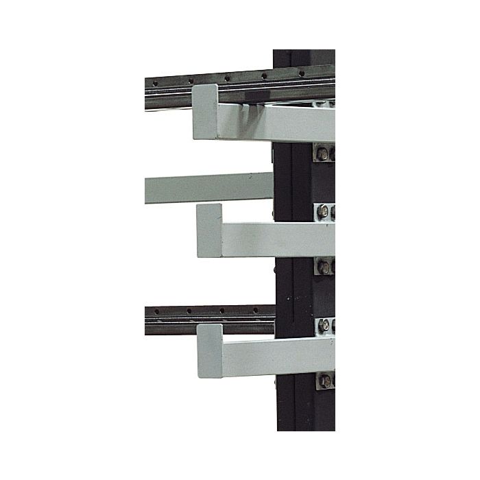 Bras simple L.350 mm avec visserie pour rayonnage porte-barres horizontal – Charge 400 kg – Tube 60x35x3 mm 1