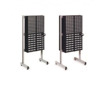 Rack pour bacs de stockage ESD simple ou double face – Armoire à bacs Treston – 4 ou 8 modules 551/554 ESD 1