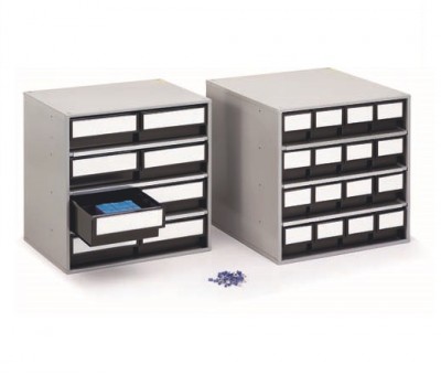 Modules de rangement ESD pour bacs plastique – Bloc tiroir antistatique 300 et 400 mm – Réf. 0830 ESD, 1630 ESD, 0840 ESD, 1640ESD 1