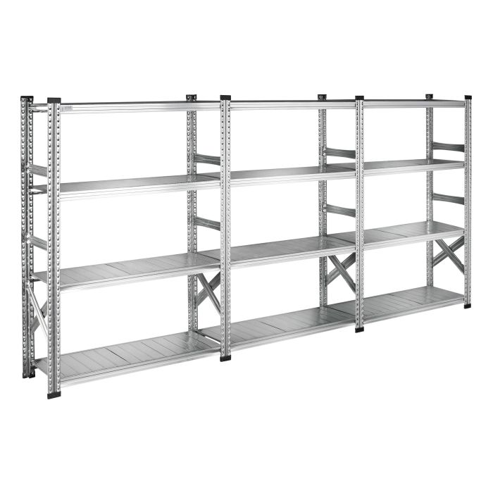 Rayonnage Galvastar L.3230 x P.400 x H.1576 mm – 9 tablettes – Charge 155 kg/tablette 1