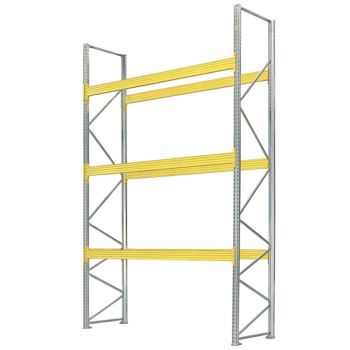 Rack palette Palstar 3 niveaux 3400 kg – L.2700xP.1100xH.4500 mm – capacité 12 palettes Europe - Image 1