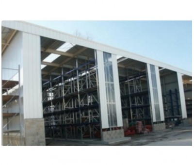 Bâtiment autoportant pour le stockage – Rayonnage cantilever – Hall jusqu&rsquo;à 11 mètres 1