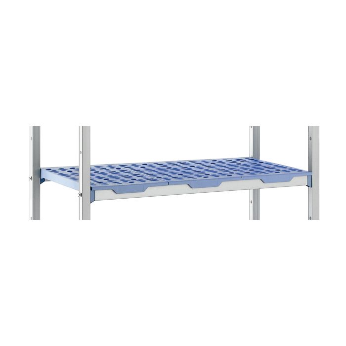 Tablette Rayonnage Alimentaire – Longerons tube 25×42 mm, clayettes polyéthylène haute densité 1