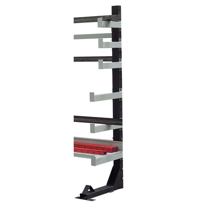 Montant pour porte-barre horizontal – H. 1850 mm simple ou double faces – perforé tous les 100 mm 1