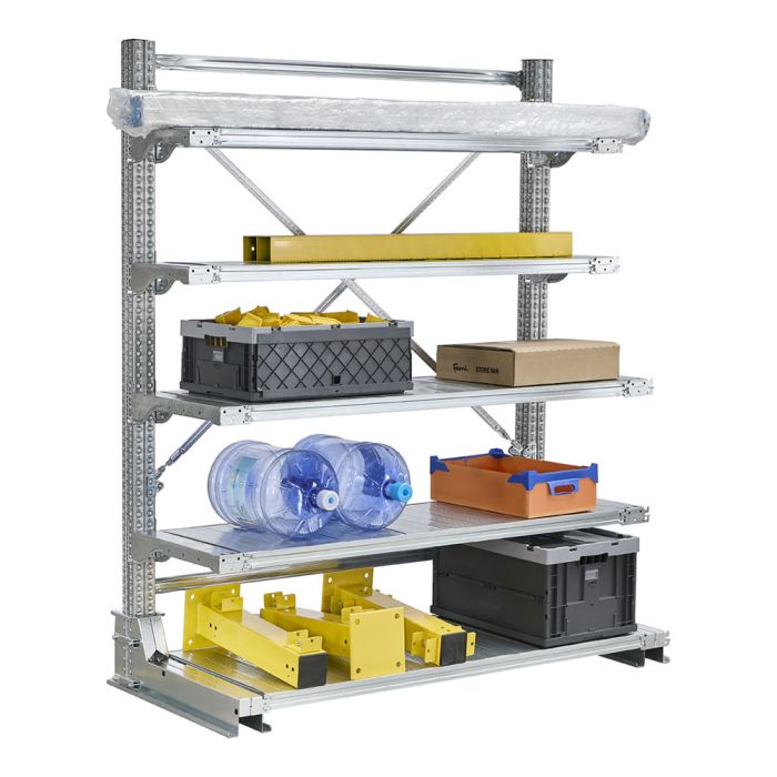 Cantilever à tablettes CANTISTAR – Rayonnage pour stockage – Hauteur 2000 mm 1