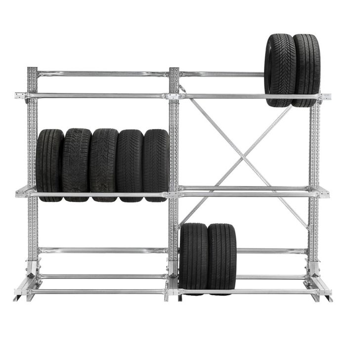 Rayonnage porte-pneus CANTISTAR – Cantilever métallique pour stockage jusqu&rsquo;à 240 kg par niveau 3