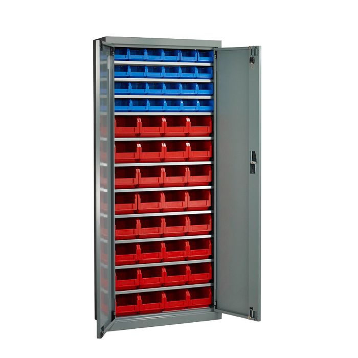 Armoire à bac 1655 F – avec ou sans portes – 24 bacs 1 litre et 32 bacs 3,8 litres – L. 700 x P. 270 x H. 1655 mm 1