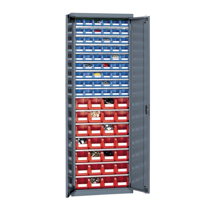 Armoire à bac 2000 A – avec 54 bacs de 1 litre et 28 de 3,8 litres – L. 700 x P. 270 x H. 2000 mm 1