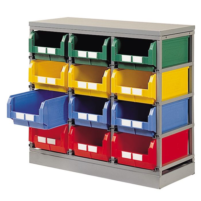 Rack à bac plastique – Rack de rangement complet avec bacs plastiques 1