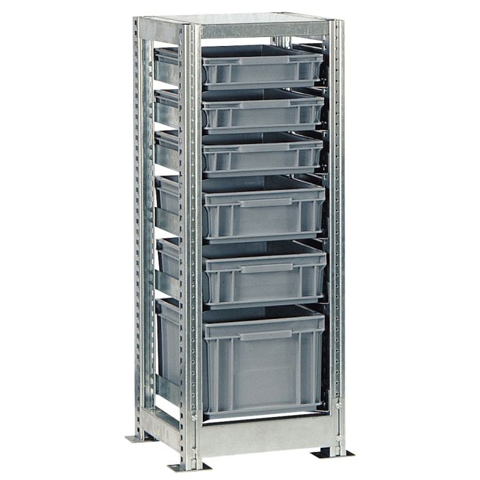 Rayonnage TR 400 x 300 mm – pour caisses plastiques norme européenne 1