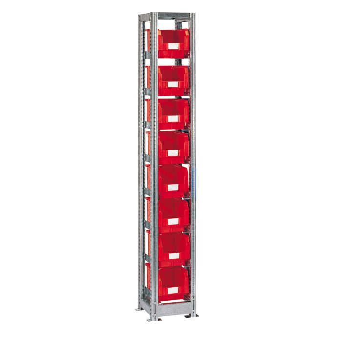 Kit TR bacs 12,5 litres – Rayonnage avec guides réglables et butées 1