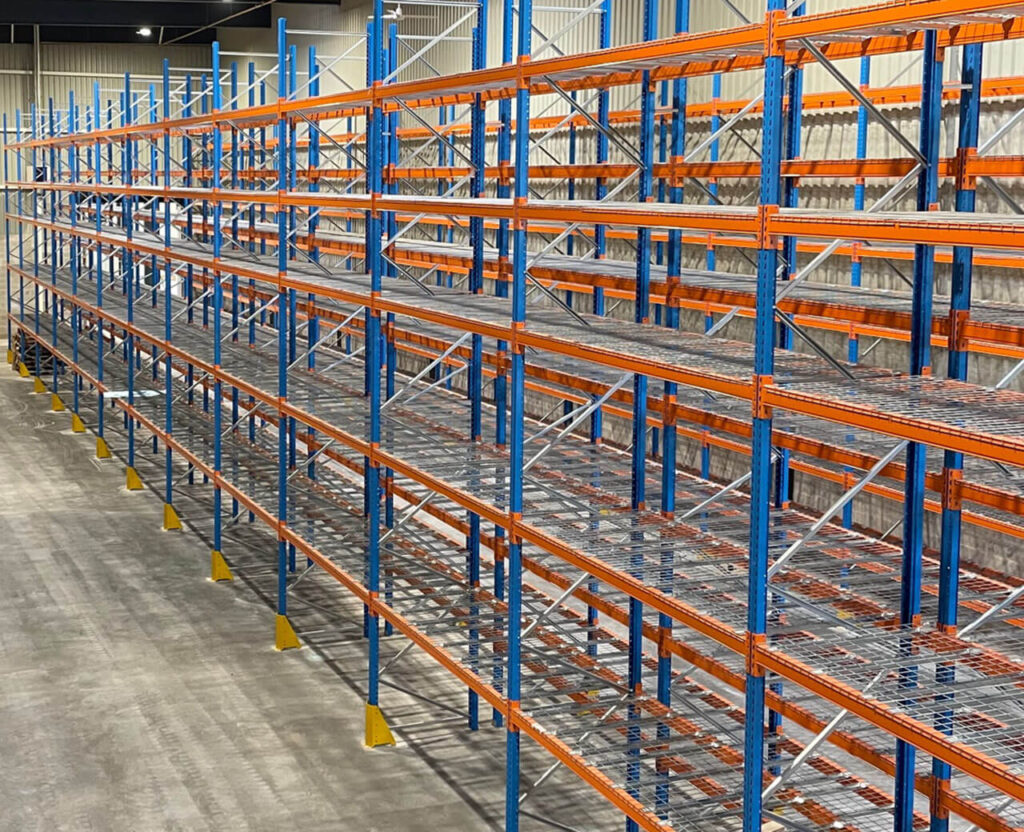 Plateau fils pour rayonnage à palettes ProfilPAL – 1100 x 880 mm, maille 100×50 mm, charge maxi 800 kg 3