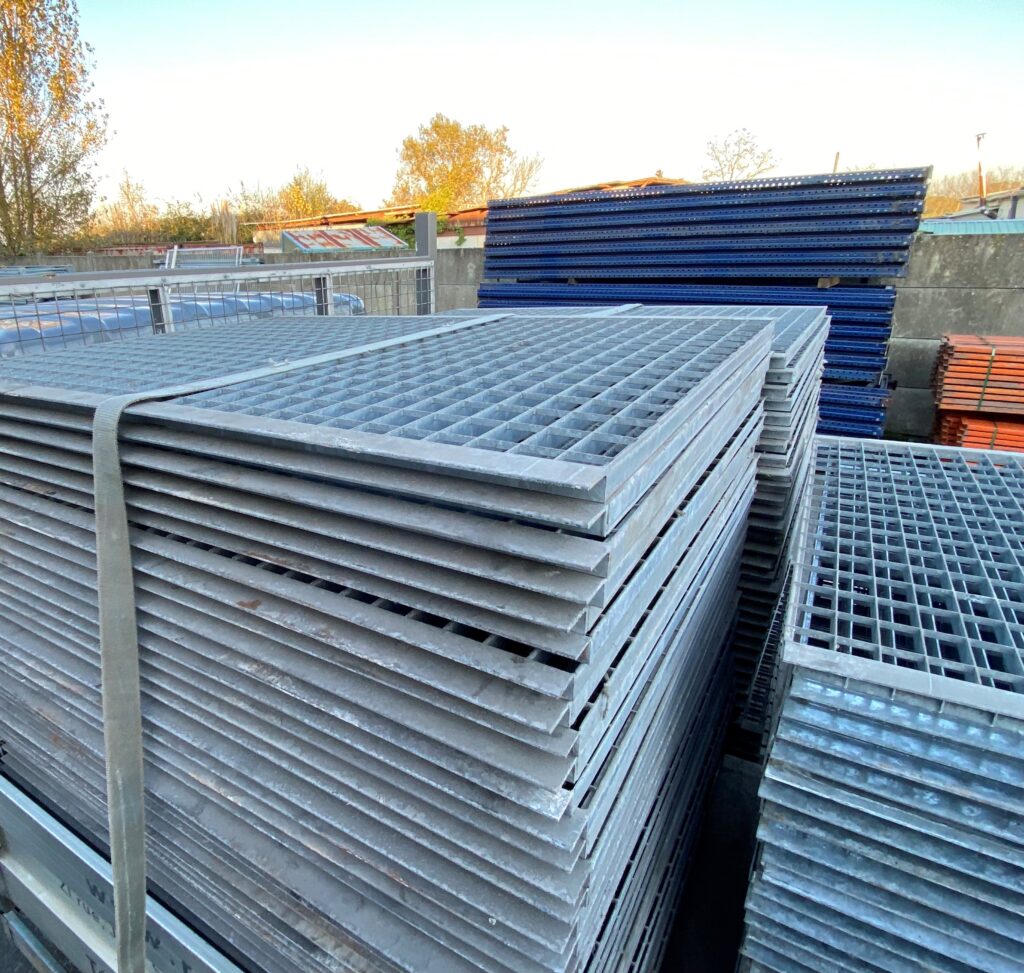 Rayonnage à palettes KIMER – 10 échelles 4000 x 1100 mm et 40 lisses 2700 mm 2