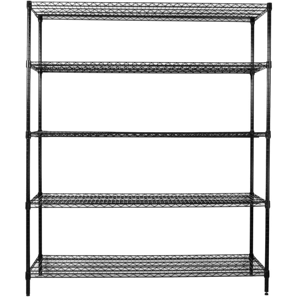 Étagère commerciale Adexa WH15060180A4 – 4 niveaux 1000kg – 1500x600x1800mm – Acier thermolaqué 1