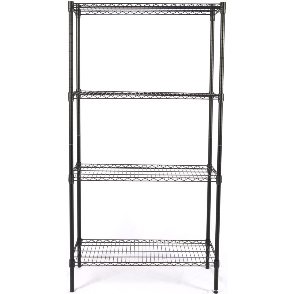 Étagère commerciale Adexa WH12060180A4 – 4 niveaux – Charge 1000kg – Dimensions 1200x600x1800mm – Acier thermolaqué 1