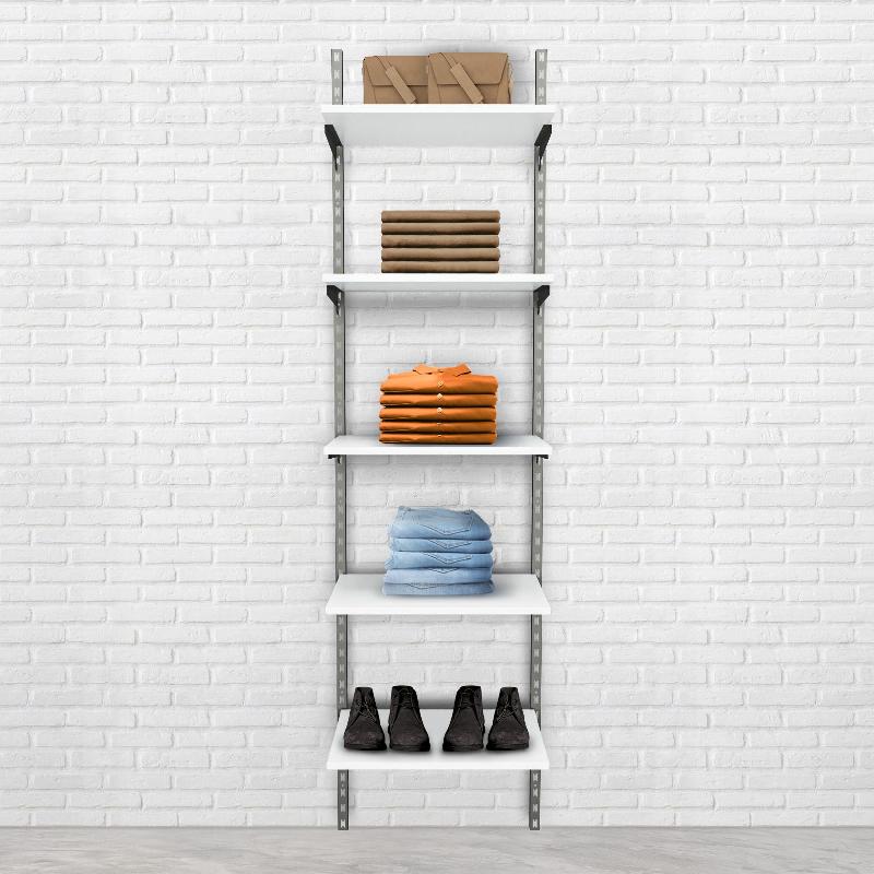 Élément de départ Global used 5 tablettes blanc L60xH240cm - Image 1