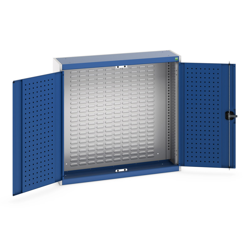 Armoire murale à bacs CUBIO – Hauteur 1000 mm, largeur 1050 mm, profondeur 325 ou 525 mm, avec ou sans kit de 43 bacs - Image 2