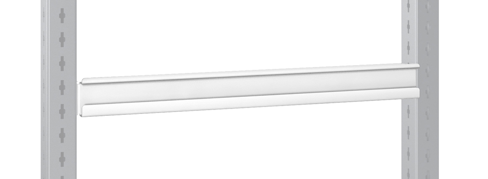 Rail Avero – rail à bacs pour système largeur 900mm – LxPxH: 848x77x65mm – RAL 7035 1