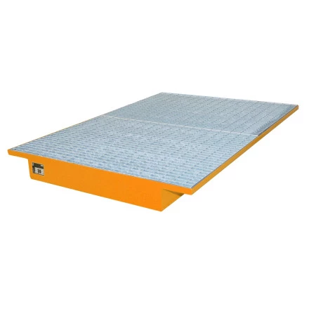 Bac de rétention suspendu sur rayonnage – Modèle EHW – Capacité 259 à 389 litres – Pour longueurs 1800 à 3600 mm - Image 3