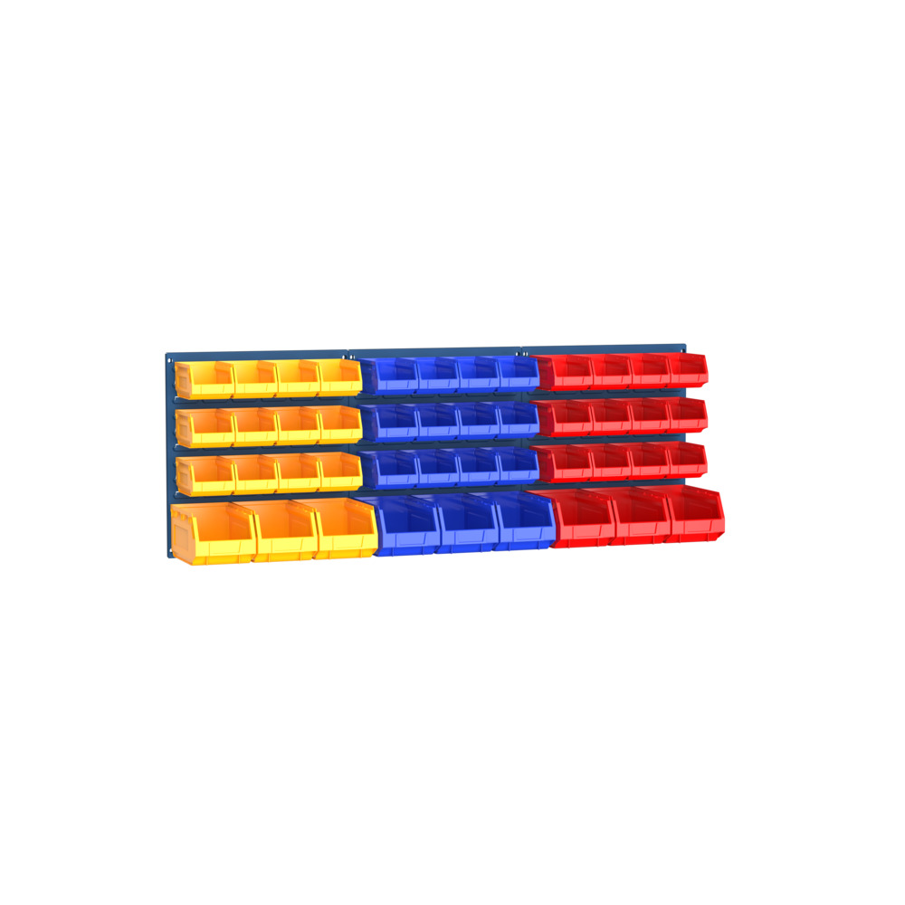 Kit Panneaux à Bacs – 45 bacs – Panneaux verticaux 0.5M – LxH 1371×495 mm – RAL 5010 1