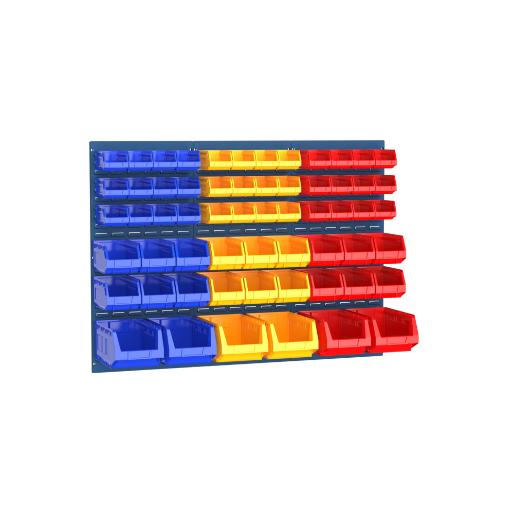 Kit Panneaux à Bacs – 60 bacs – Panneaux en acier RAL 5010 – 1371×991 mm - Image 1
