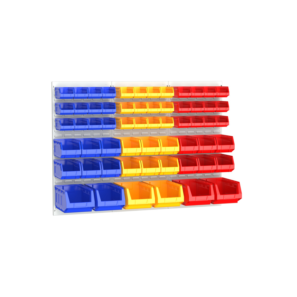 Kit Panneaux à Bacs – 60 Bacs – Panneaux en acier RAL 7035 – 1371×991 mm - Image 1