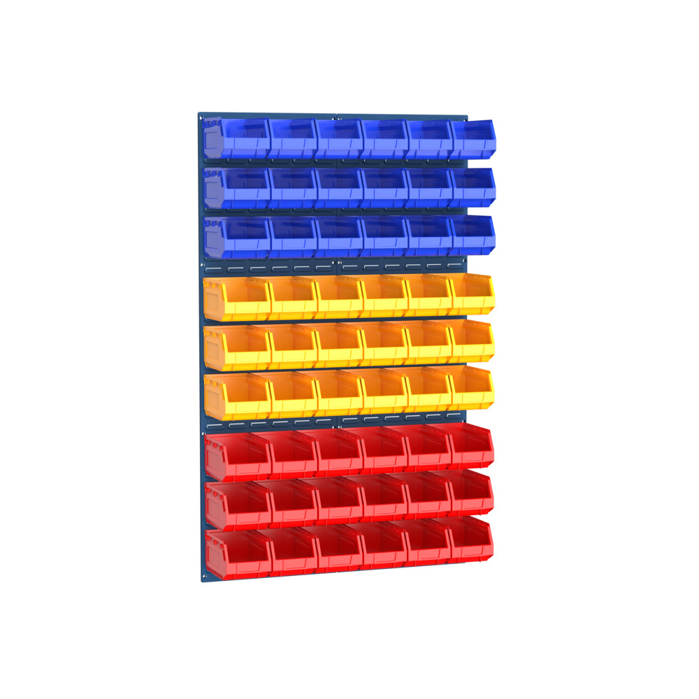 Kit Panneaux à Bacs avec 54 bacs – Panneaux en acier RAL 5010 – 914×1486 mm 1