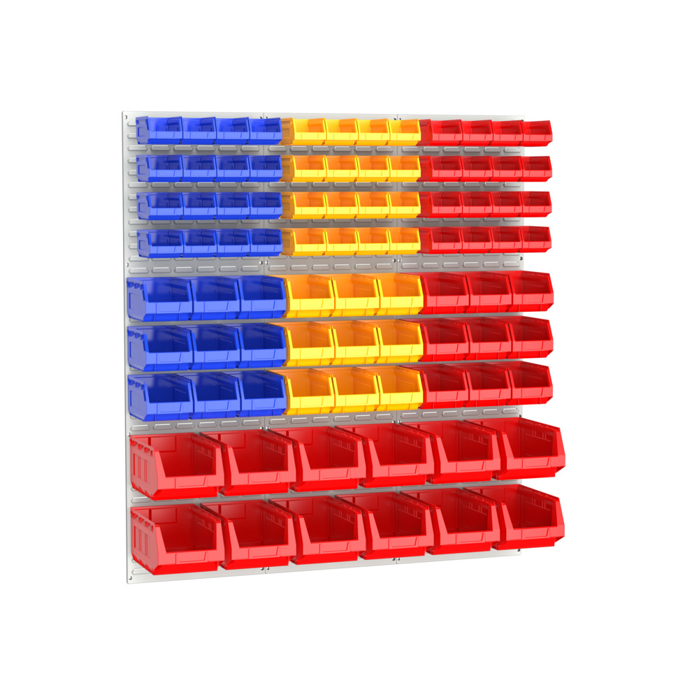 Kit Panneaux à Bacs – 87 bacs – LxH: 1371×1486 mm – RAL 7035 – Panneaux en acier 1