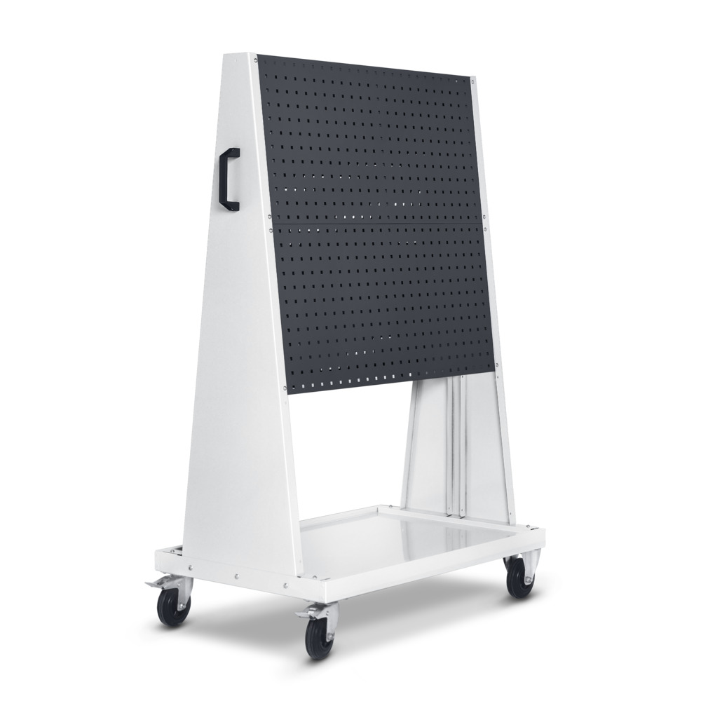 Chariot perfo 14026025.19 – 4 panneaux perforés 1000x650x1600 mm – RAL 7035/7016 1