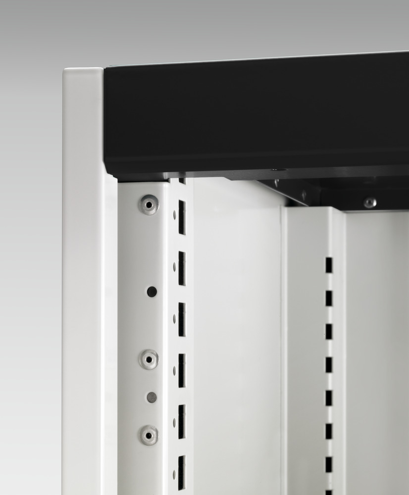 Armoire à Tiroirs/Porte Cubio SL-558-3.1 – 2 tiroirs, porte perfo – 525x525x800 mm – acier 2
